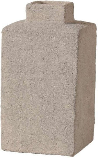 Espiel Σετ Διακοσμητικα Βάζα Κεραμικά Μπεζ 11.5x11.5xΥ18.5cm 2τμχ