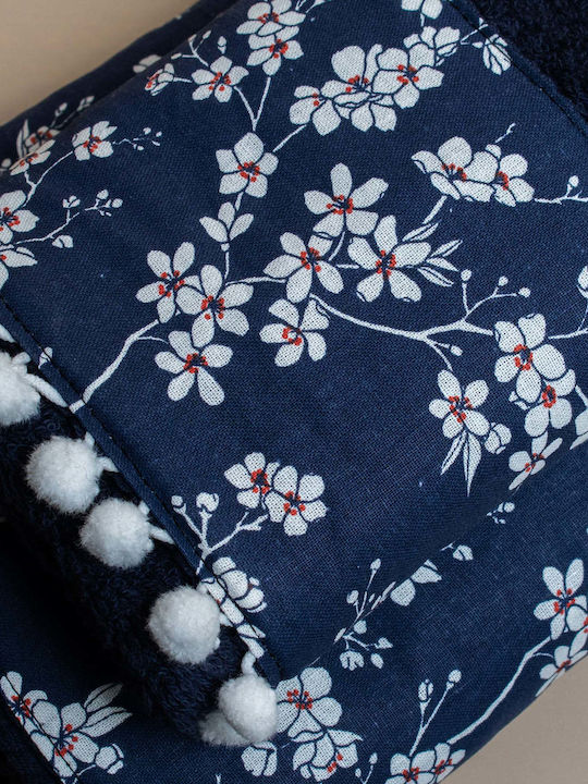 White Fabric Hand Towel Paysle Blue Weight 600g...