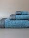 White Fabric Πετσέτα Χεριών Serpa 30x50εκ. Γαλάζια Βάρους 600gr/m²