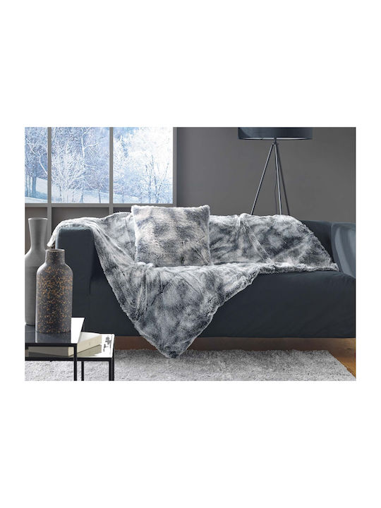Douceur d'Intérieur Κουβέρτα Fleece Καναπέ 125x150εκ. Grey