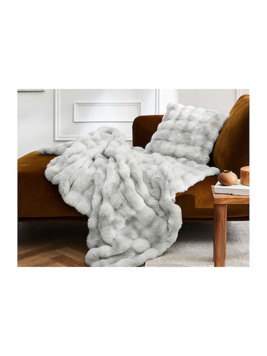 Douceur d'Intérieur Κουβέρτα Fleece Καναπέ 125x150εκ. Grey