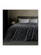 Astron Italy Κουβέρτα Βελουτέ Υπέρδιπλη 220x240εκ. Grey 2834-20915