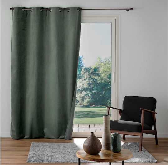 Douceur d'Intérieur Vorhang Verdunkelung Fenster mit Grommet Gray 140x260cm