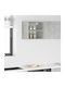 Riga Wall Living Room Cabinet made of Particle Board Grey 40x29.5x40cm
