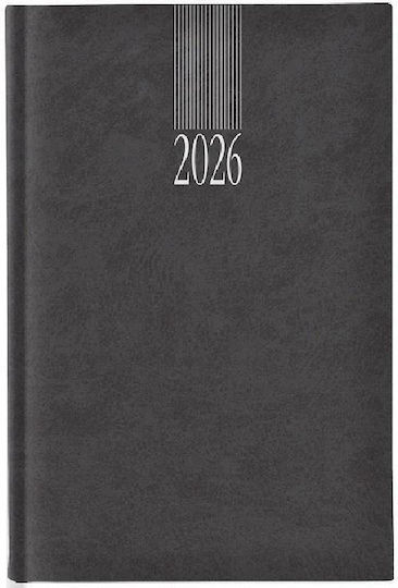 THeofylaktos Sidney Classic Täglich Tagesordnung 2026 Schwarz 11x16.5cm