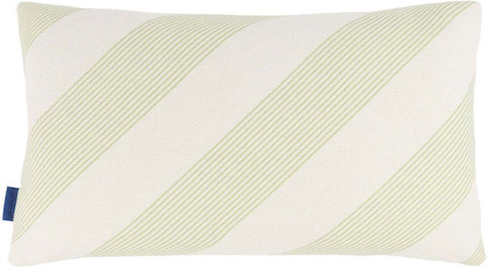 Nobodinoz Sofa-Kissen Remi aus 100% Baumwolle Grüner Diagonale Streifen 30x50cm