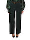 Damen Stoff Hose Green