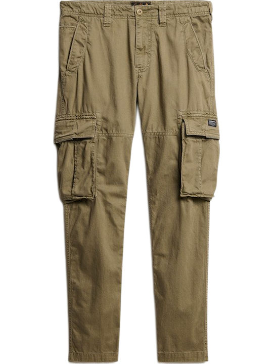 Superdry Core Παντελόνι Cargo Ελαστικό Moss Khaki