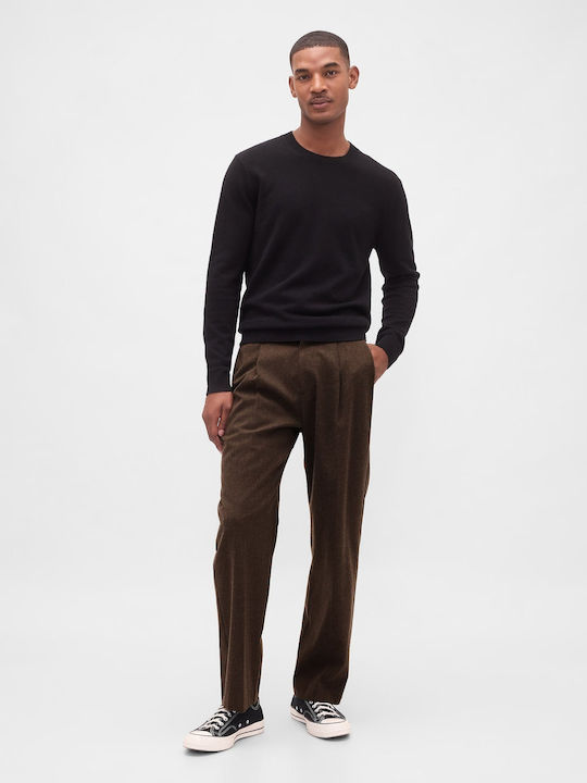 Trousers in Relaxed Fit Brown Heather