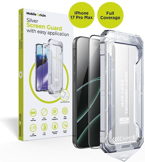Mobile Origin 0,33mm Displayschutzfolie (iPhone 17 Pro Max / iPhone 16 Pro Max)