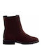 Wildleder Stiefeletten Damen Braun