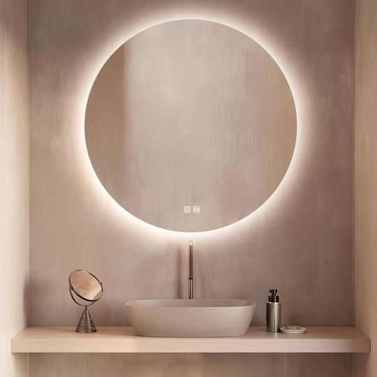Zambelis Lights 25390-ZL Καθρέπτης Led 60x60cm Λευκός