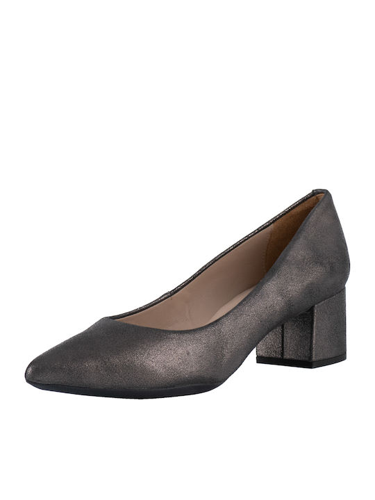 Pointed Toe Gray Low Heels
