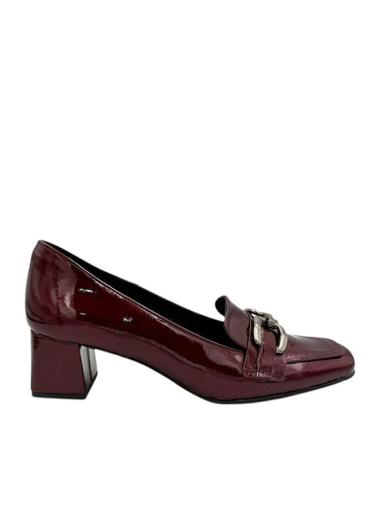 Burgundy Medium Heels