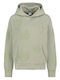 Damen Sweatshirt Kapuzen Mint Green