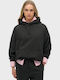 Studios Women's Sweatshirt Hooded Washed Black