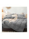 Saray Home Duvet Cover Set Single with Pillowcase 160x240 Rain Grey