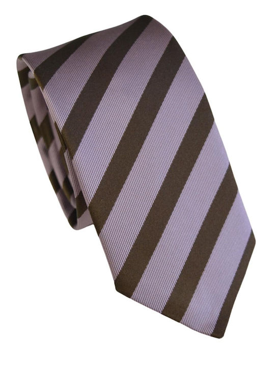 Pierre Cardin Men's Tie Silk Printed in Brown Color