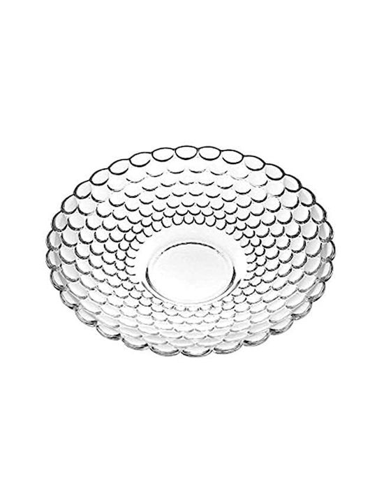 Servierschüssel Rund Glas Transparent mit Durchmesser 24cm