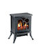 ArteLibre Floor Electric Fireplace 800W Black
