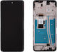 Motorola Moto G53 Οθονη + Touch Screen + Lens + Frame 5d68c22150rr4 Black Original Service Pack