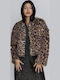 Women's Short Fur Animal Print