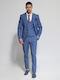 Men's Suit with Vest Blue