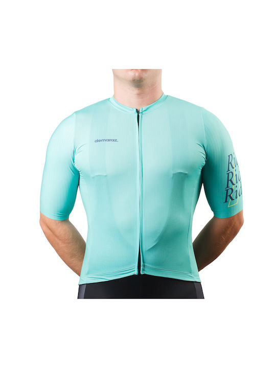 Demaraz Tricou De Ciclism Cu Mâneci Scurte Pentru Bicicletă De Drum Turcoaz