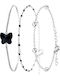So Charm Women's Steel Bracelet Set 14.5cm