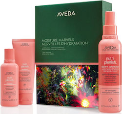Aveda Moisture Marvels Nutriplenish Hydrating Essentials Light Gift Set Set de Îngrijire a Părului pentru Hidratare 3buc