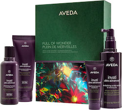 Aveda Full Of Wonder Invati Ultra Advanced Thickening Essentials Gift Set Set de Îngrijire a Părului împotriva Căderii Părului 4buc