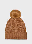 UGG Pom Pom Beanie Beanie Knitted in Brown color