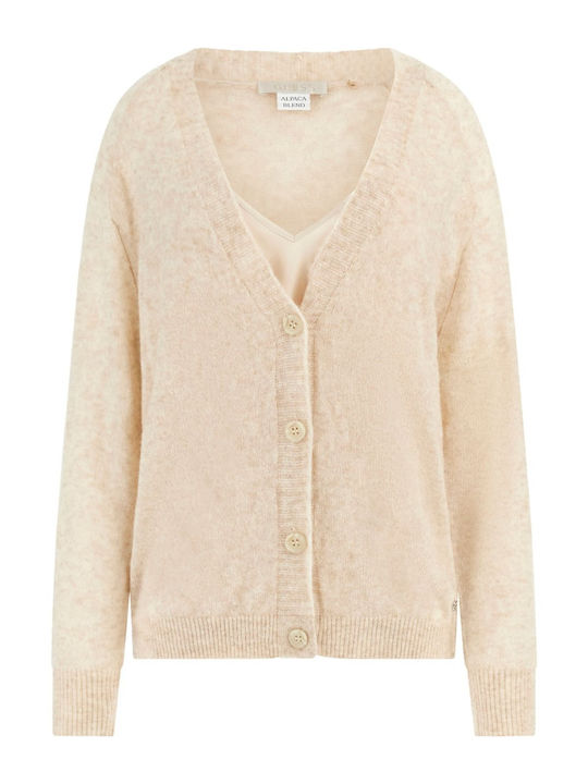 Guess Women's Knitted Cardigan Beige