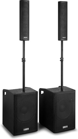 Vonyx VX1080BT 170.206 Pereche Autoamplificate Difuzor cu Woofer 15"