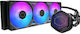 CoolerMaster MasterLiquid 360 Atmos II LED Water Cooling AIO CPU with 3 120mm Fans and RGB Lighting