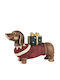 Kaemingk Figurină De Crăciun Câine Cadou 28cm