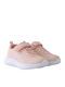 Kids Sneakers with Hoop & Loop Closure Strass Orange / White