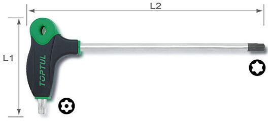 Toptul Κλειδί Torx με Μύτη Μεγέθους T25