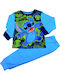 Disney Kinder Schlafanzug Winterlich Fleece Hellblau Stitch