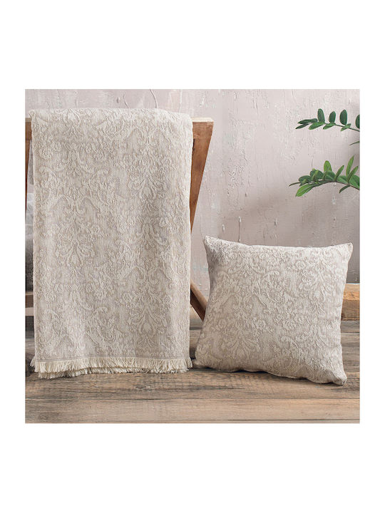 Rythmos Bianco Ριχτάρι Πολυθρόνας Chenille 160x...