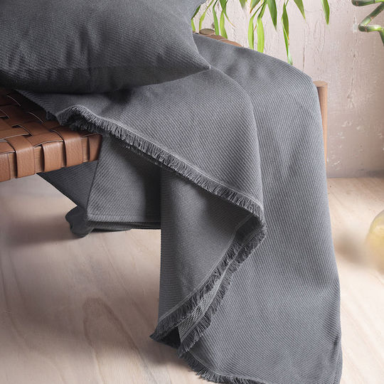 Rythmos Reve Cuverturi Pentru Canapea De Fotoliu Jacquard 180x160cm Gri