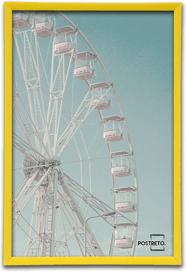 Bumblebee Yellow Plastic Photo Frame 15x20