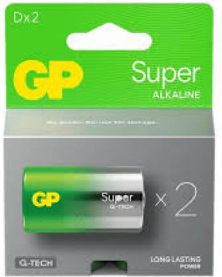 GP Batteries Alkaline Batteries D 1.5V 2pcs