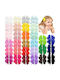 TakTakBaby Set of Kids Hair Clips with Hair Clip / Rubber Band Multicolour 60pcs (Various Designs) 1pc