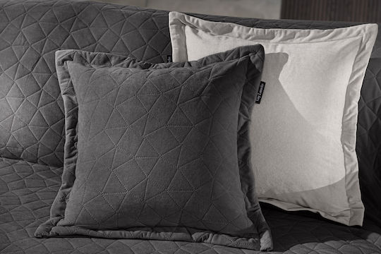 Guy Laroche Decorative Pillow Case Avalon Velvet Grey 40x40cm