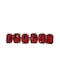 Red Hair Tweezers Cube Shape Rhinestones