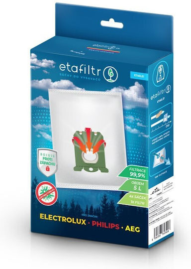 ETA Vacuum Cleaner Bags 4pcs Compatible with Vacuum Cleaner AEG / Electrolux / Philips