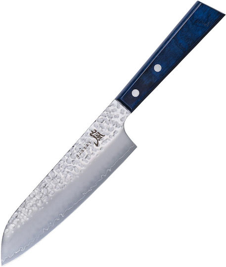 Yaxell Blue Breeze Santoku Messer aus Rostfreiem Stahl 16,5cm