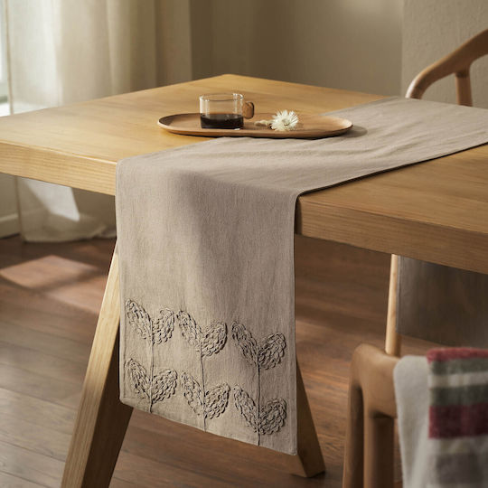 Gofis Home Runner Cotton Beige 33x150cm