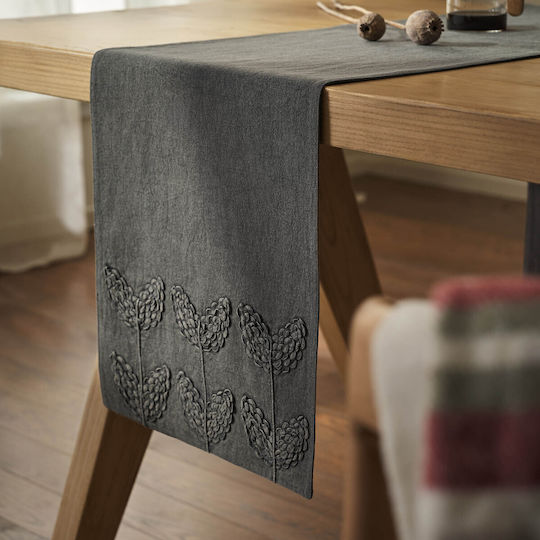 Gofis Home Runner Cotton Gray 33x150cm